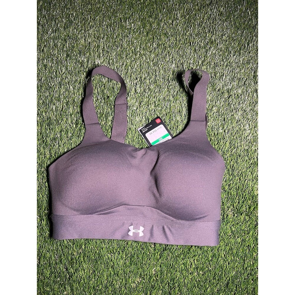 Under Armour Sports Bra 32C Gray High Impact Compression Wireless new with tags